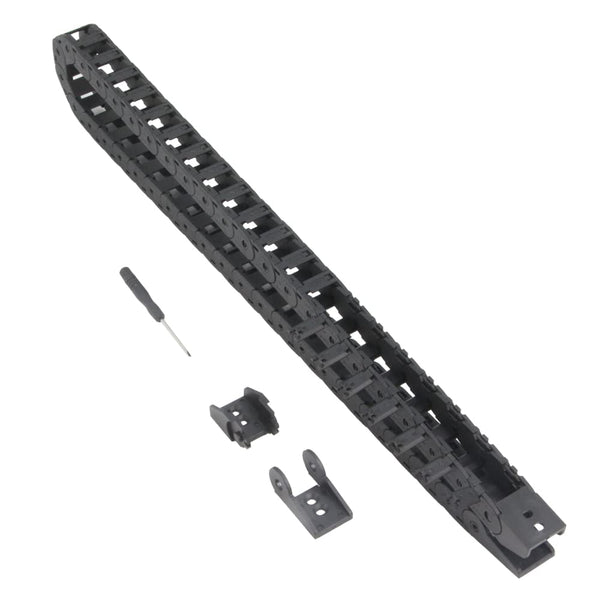 1Meter/39.4Inch Drag Chain Cable Carrier, 15x15mm Open Type R28 for 3D Printer and CNC Machines