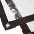 TBXWLRF Grommets 6x12ft Clear Tarp - Heavy Duty Waterproof - with Small Tarp, Clear Vinyl Patio Enclosure Tarpaulin