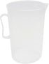 Othmro 2000ml Measuring Cup, Plastic Graduated Beaker with Handle for Lab Kitchen Liquids, 2pcs