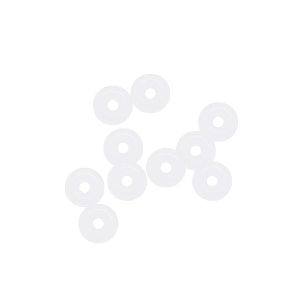 uxcell White Silicone O-Rings, 4mm OD 1mm ID 1.5mm Width VMQ Seal Gasket, Pack of 10 for Pipe Repair