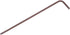 Ball End Hex Key Wrench 2mm, S2 Steel L-Shape Long Arm Hexagon Metric Wrenches for Home Repair, Red