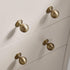 SANCHAKOU 2 Pack Gold Cabinet Knobs Bedside Table Bronze Wardrobe Round Handle Shoe Cabinet Cabinet Brass Drawer Handle