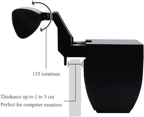 Dimmable CATPOWER Computer Monitor Light Bar, LED Screen Light Bar for Workspace, Monitor Lamp, Button Control Monitor