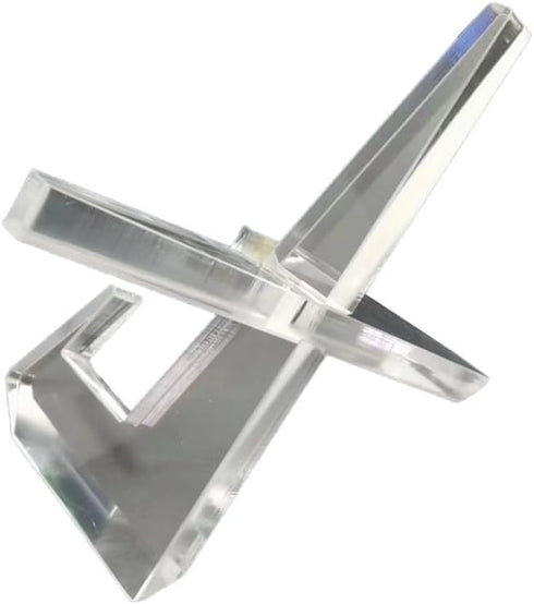 Modern Solid Acrylic Cross Back Book / Plate Easel Display Stand (Item #062772)