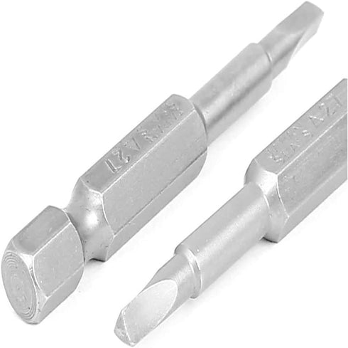 5 Pcs 50mm 1/4 Hex Shank Magnetic Triangle Head Impact Grade Screwdriver Bits, Heat Treated S2 Steel