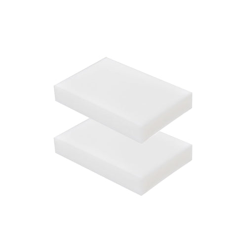 HDPE Block PE Polyethylene Rectangular Hard Plastic Tapping Block for DIY Projects, 2pcs White