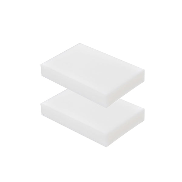HDPE Block PE Polyethylene Rectangular Hard Plastic Tapping Block for DIY Projects, 2pcs White