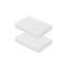 HDPE Block PE Polyethylene Rectangular Hard Plastic Tapping Block for DIY Projects, 2pcs White