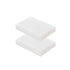 HDPE Block PE Polyethylene Rectangular Hard Plastic Tapping Block for DIY Projects, 2pcs White