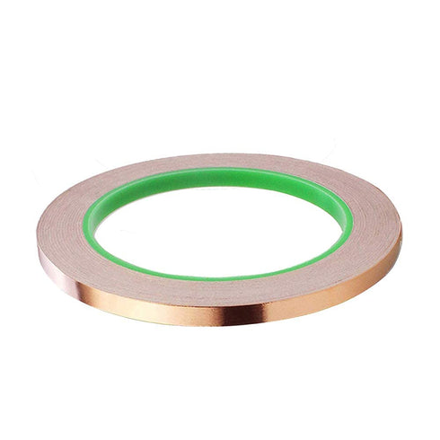 Oubaka Copper Foil Tape, Double-Sided Conductive Adhesive for EMI Shielding, Electrical Repairs (1/4" x 21.9 yards)