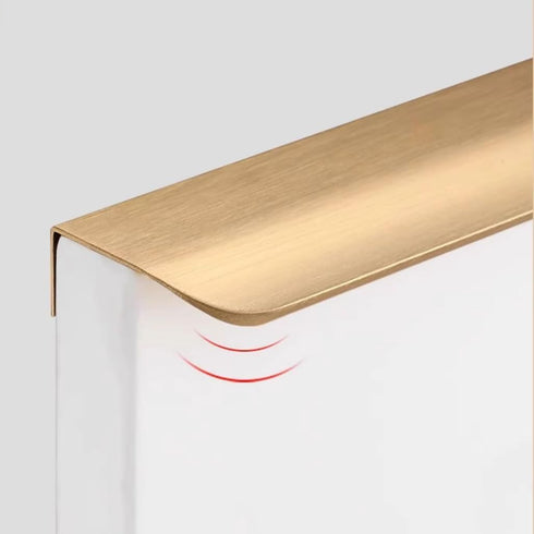 CHENCHEN96 2 Pack 400mm) Gray Bookcase Handles Invisible Bedside Table Handles Aluminum Alloy Kitchen Cabinet Handles