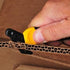 Klever XChange, Box Cutter, Safety Cutter, Utility Knife, Safety Knife, Replaceable Head Perfect For Cutting Double Wall Cardboard or Other Thick Material (Yellow) by Klever