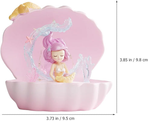 PRETYZOOM Table Lamps | Night Light Mermaid Teen Room Decor | Aesthetic Lamps for Bedroom Home Light Decor