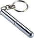 Silver Retractable Mini Pen - Stainless Steel Metal Tool Pocket Keychain for Dad, Birthday, Christmas Gifts