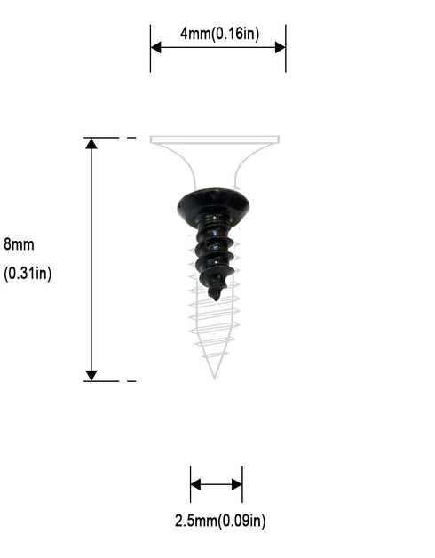 BLUELEC Antique Style Wood Screws, 100pcs, 1/3 Inch, Phillips Drive, Anti-Oxidative Finish for Fastening