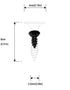 BLUELEC Antique Style Wood Screws, 100pcs, 1/3 Inch, Phillips Drive, Anti-Oxidative Finish for Fastening