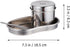 iplusmile 2set Medical Tray, Stainless Steel Instrument Tray with Jar and Tweezer, Tattoo Sterilizer Tool