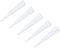 MECCANIXITY 60 Pieces Silicone Rubber Tapered Plug 0.8mm to 3.2mm Solid White for Lab Use