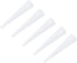 MECCANIXITY 60 Pieces Silicone Rubber Tapered Plug 0.8mm to 3.2mm Solid White for Lab Use