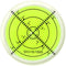 SIZIKJXGHWYI Bubble Spirit Level with Double Sided Adhesive Bottom, 40mm Circular Level Bubble