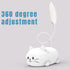 soputry Mini Cat USB Lamp, Kawaii Desk Lamp with USB Charging Port, Foldable Animal Table lamp Rechargeable LED Light