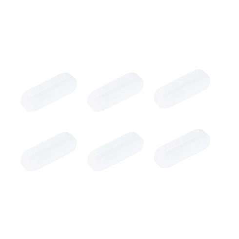 MECCANIXITY Magnetic Stirrer Mixer Stir Bar Rod 20mm(0.79") x7mm White Cylinder Shape PTFE Coating Magnet for