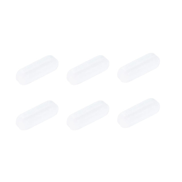 MECCANIXITY Magnetic Stirrer Mixer Stir Bar Rod 20mm(0.79") x7mm White Cylinder Shape PTFE Coating Magnet for