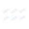 MECCANIXITY Magnetic Stirrer Mixer Stir Bar Rod 20mm(0.79") x7mm White Cylinder Shape PTFE Coating Magnet for