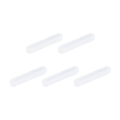 MECCANIXITY Magnetic Stirrer Mixer Stir Bar Rod 30mm x 6mm PTFE Coating Magnet for Laboratory, 5Pcs