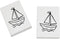 Azeeda 2 x 45mm 'Sail Boat Toy' Erasers/Rubbers (ER00049987)