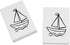 Azeeda 2 x 45mm 'Sail Boat Toy' Erasers/Rubbers (ER00049987)