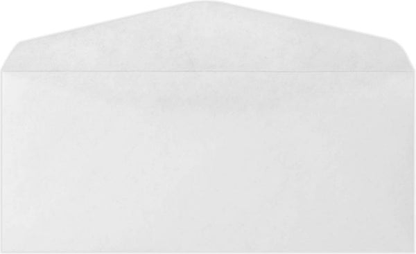 LUXPaper #9 Business Envelopes - Commercial Flap, 3 7/8" x 8 7/8", Bright White, 24lb Text, 500 Qty