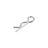 uxcell 1.2mm Wire Clip Pins, 21mm Length, Carbon Steel R Shaped Spring Cotter Fastener, Silver Tone, 50pcs for Trailers
