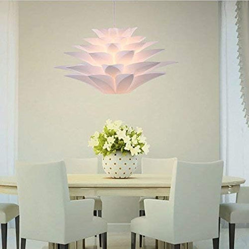 Lightingsky 20" (50cm) 15 Ceiling Pendant DIY IQ Jigsaw Puzzle Lotus Flower Lamp Shade Kit with Feet Hanging Cord
