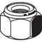 GRAINGER APPROVED Jam Lock Nut, 7/8-9, Gr 2, Steel, ZP, PK5
