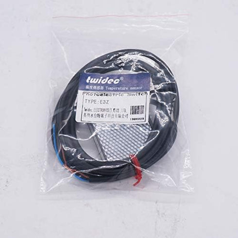 Twidec 0-2M Adjustable Indoor Wall Mounted Photoelectric Beam Sensor NPN Switchable with Reflector Panel