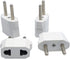 European Travel Plug Adapter, USA to European Plug Adapters for Germany, France, Iceland, Spain, Greece, 4-Pack White