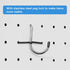 258PCS Pegboard Hooks Organizer Kit, Pegboard Accessories Set for Tools, 1/8 and 1/4 inch Pegboard Hooks Assortment,