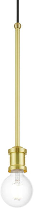 1 (47161-12) Livex Lighting Lansdale Light Pendant in Satin Brass