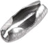 uxcell 100 Pack Ball Chain Connector, 2mm Stainless Steel Clasp Crimp Clips Link Connection