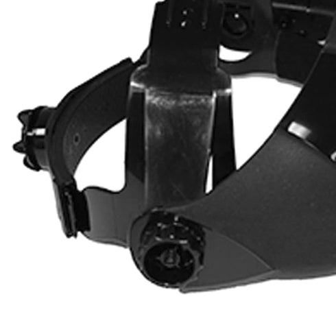 Sellstrom Replacement Crown and Ratchet Headgear for DP4 Series Safety Face Shields, Black