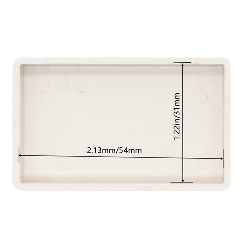 Zulkit 5Pcs ABS Plastic Electrical Project Boxes, Small Junction Box, White, 2.28 x 1.38 x 0.59 inch