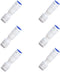 1/4" One Way Check Valve for Reverse Osmosis Water Filter, NSF Certified Plastic Quick Connect Fittings (6 pcs)
