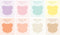 Monolike Bubble Bear Sticky-it, 8p Set Self-Adhesive Memo Pad, 30 Sheets