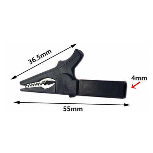 10Pack Alligator Clips 1000V 32A Heavy Duty Full Insulated Automotive Car Battery Alligator Clips Electrical Test Clips with 4mm Banana Jack Socket for Multimeter Test Leads