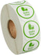 Kube with a K 1000 Stickers/Roll Dairy Free Permanent 1 Inch Label Sticker