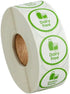 Kube with a K 1000 Stickers/Roll Dairy Free Permanent 1 Inch Label Sticker