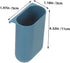 8-Piece KALLORY Multifunctional Desktop Organizer Portable Garbage Bin Hanging Storage Cup Holder Rolling Cart