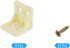 8Pcs 90 27x28x27mm uxcell Degree Plastic Corner Braces, Nylon Shelf Right Angle Brackets with Screws for Cabinets