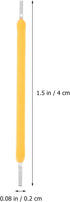 100pcs 3V 120MA 38MM, 2700K Bulb PRETYZOOM LED Filament Replacement Parts, DC Warm White Hard Diodes for Solar Garden